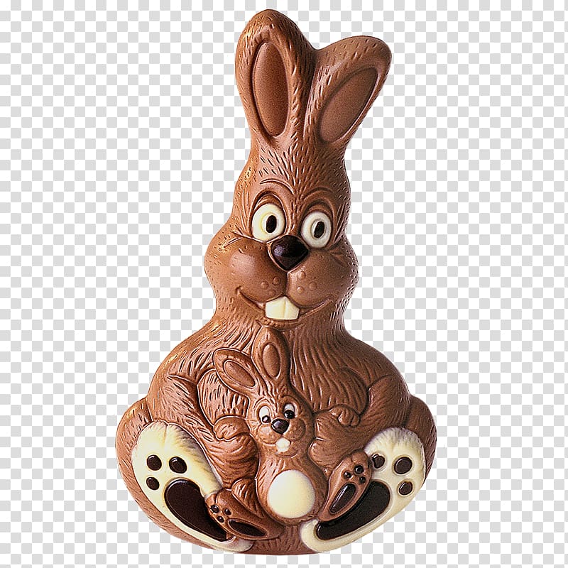 Easter Bunny Chocolate Figurine, chocolate transparent background PNG clipart
