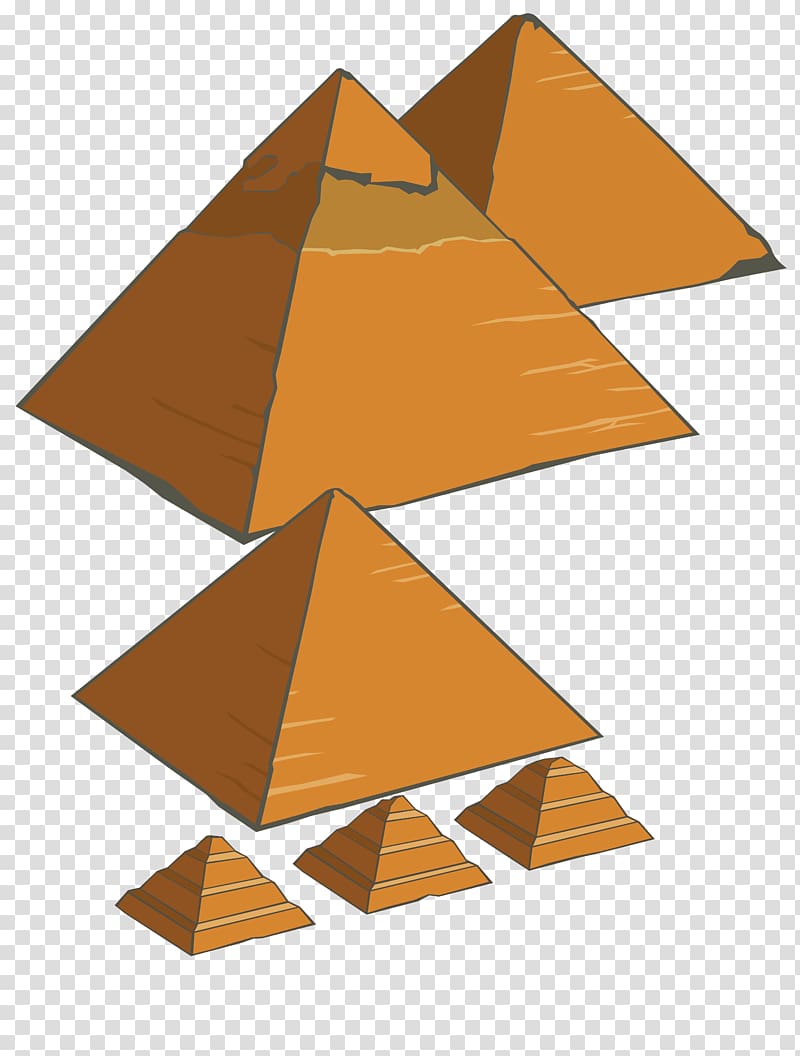Egyptian pyramids Cartoon, pyramid transparent background PNG clipart