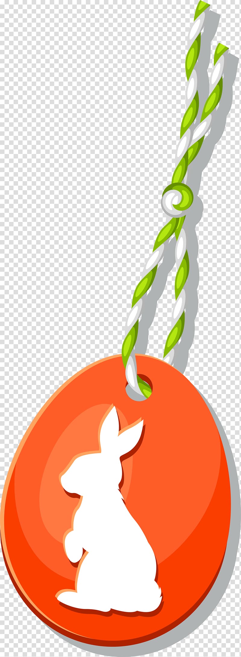 Orange , Orange rabbit ornaments transparent background PNG clipart