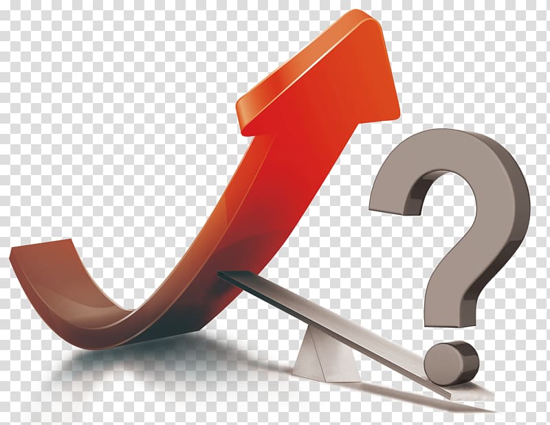 orange and gray arrow above question illustration, China Economy Economic growth Macroeconomics Price, Balancing question mark transparent background PNG clipart