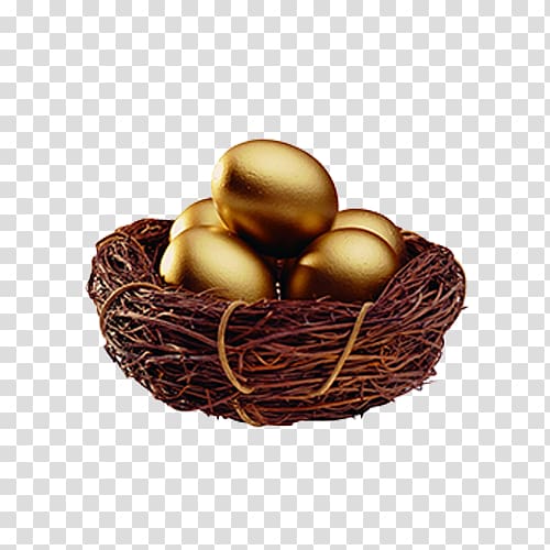 Golden Easter Eggs PNG Images