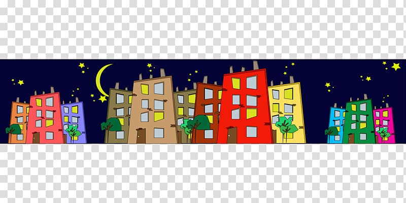 New York City Architecture, play at night transparent background PNG clipart