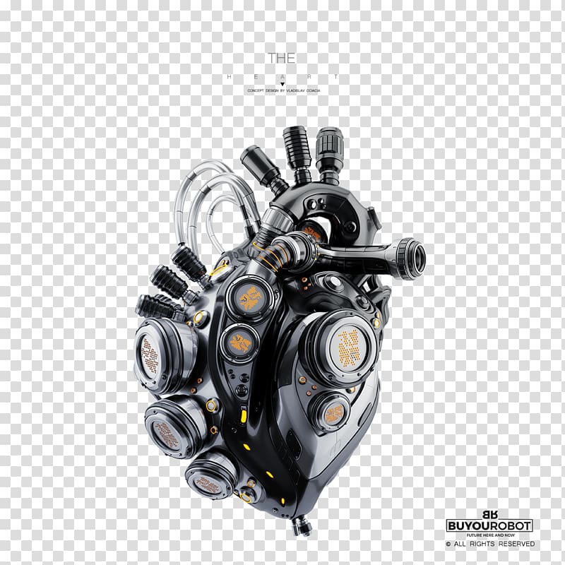 Robotics Heart mechanical engineering Aorta, robot transparent background PNG clipart