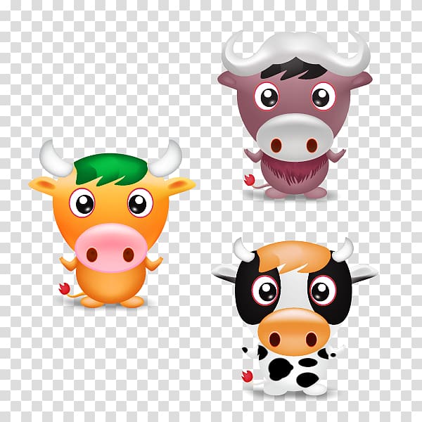 Cattle Ox , Cartoon cow transparent background PNG clipart