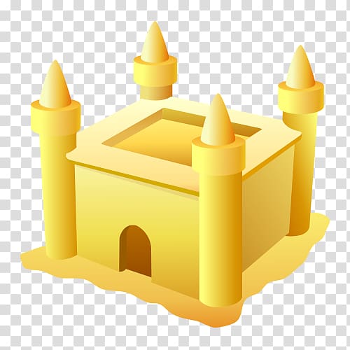 Castle Sand art and play Architecture Building, Sand sculpture castle material transparent background PNG clipart