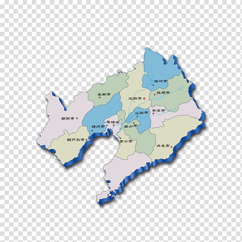 Map Gratis Computer file, Liaoning city division map transparent background PNG clipart