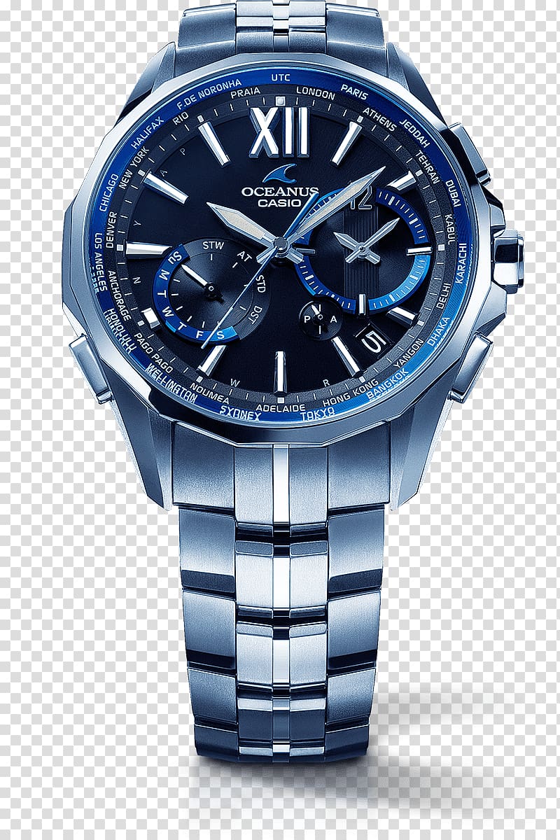 Watch Casio Oceanus G-Shock Clock, watch transparent background PNG clipart