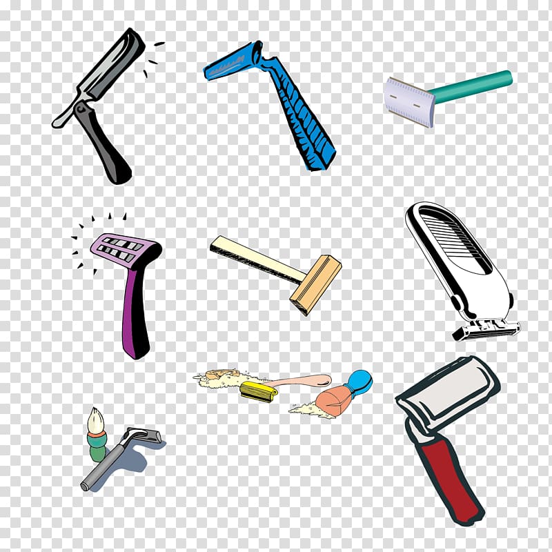 Safety razor Shaving, Razor material Collection transparent background PNG clipart