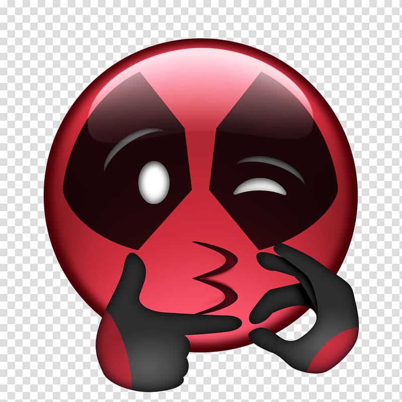 Deadpool emoji icon, Deadpool Rap Emoji Film, Sights transparent background PNG clipart