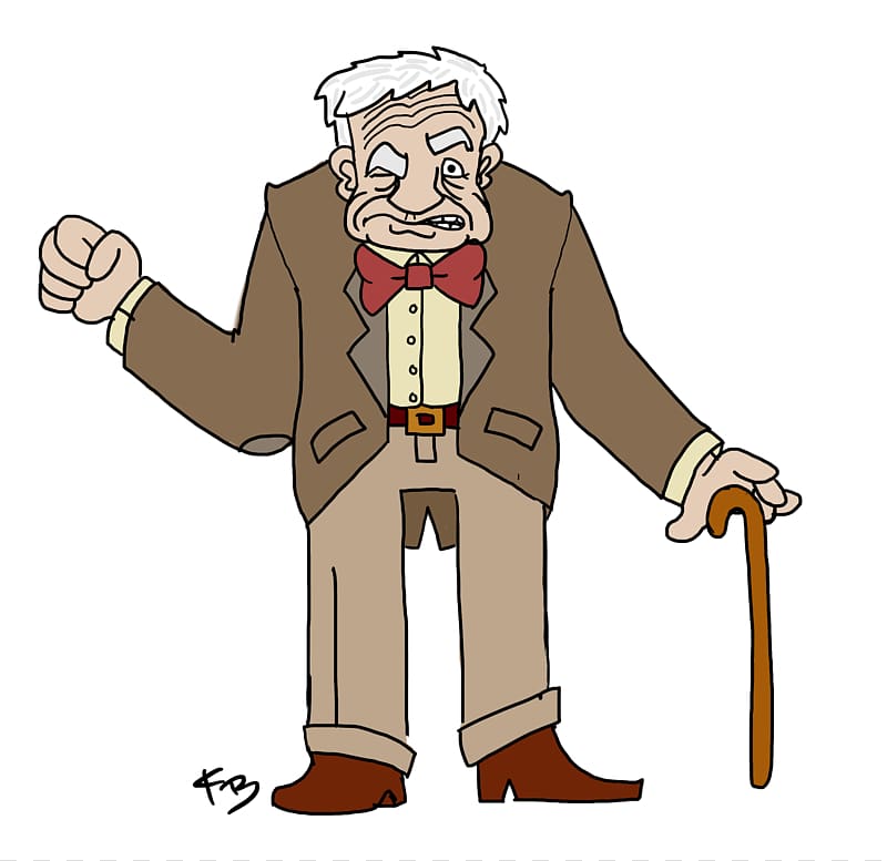 Cartoon Drawing , OLD MAN transparent background PNG clipart