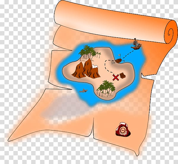 Treasure map Piracy Buried treasure , map transparent background PNG clipart