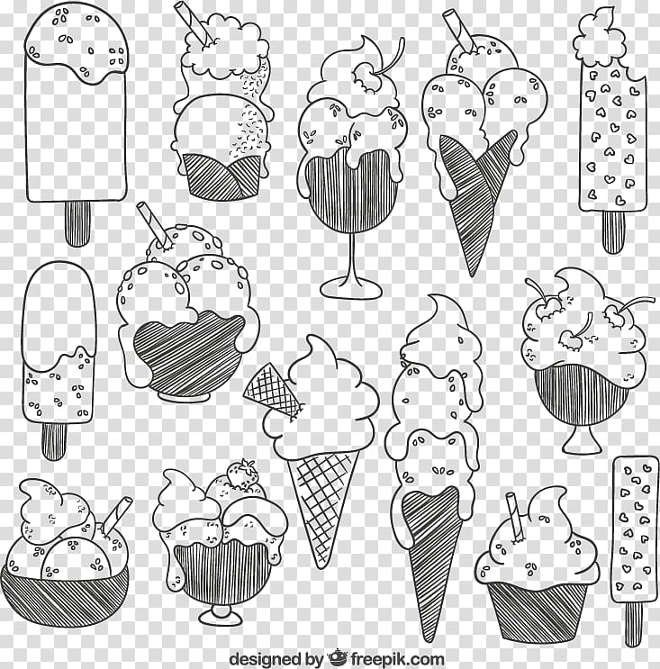 Cute Ice cream Drawing - Drawing for home hanging - Drawings &  Illustration, Childrens Art, Fashion - ArtPal
