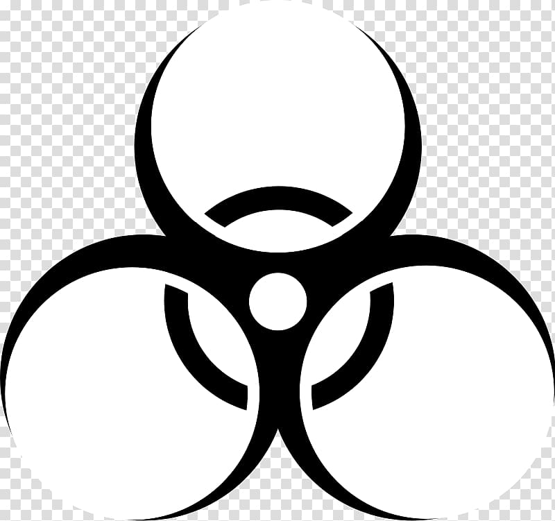 Biological hazard Symbol Sign , Hazardous Waste transparent background PNG clipart