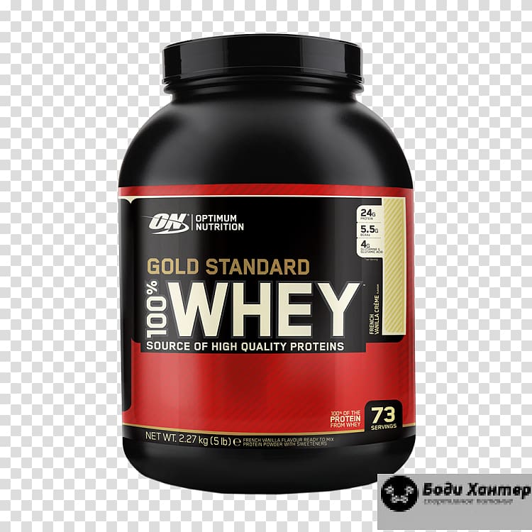 Dietary supplement Optimum Nutrition Gold Standard 100% Whey Protein Isolates, proteins transparent background PNG clipart