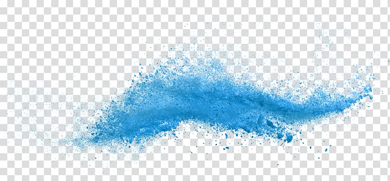 Blue Color Paint Azure, color splash, blue powder transparent background PNG clipart