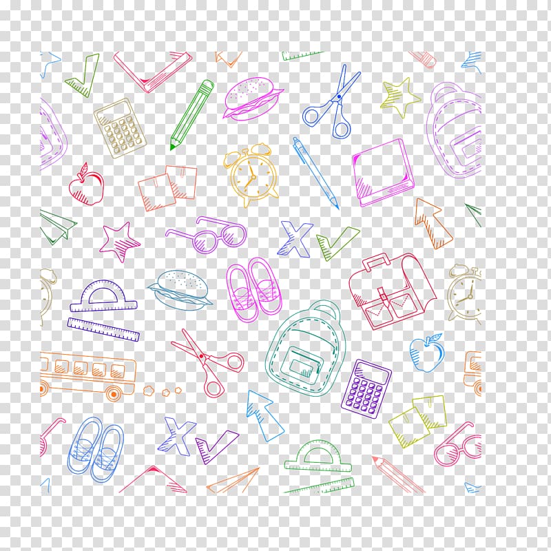 Cartoon , Lovely simple pen Shading transparent background PNG clipart