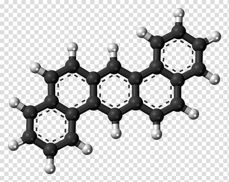 Salicylic acid Ball-and-stick model Glycolic acid Molecule, Polycyclic Aromatic Hydrocarbon transparent background PNG clipart