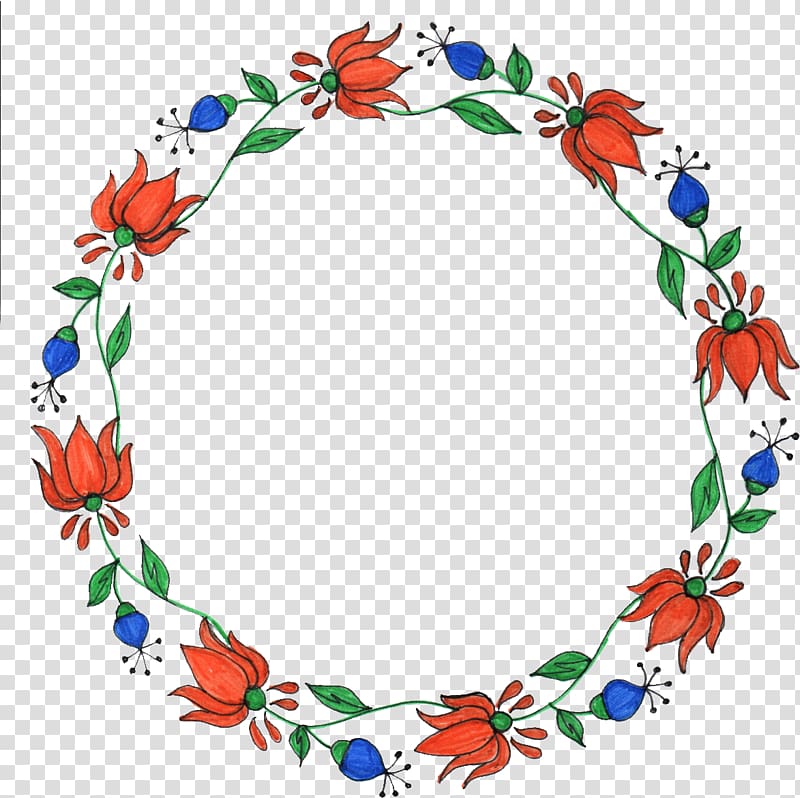 Flower Floral design Drawing , circle frame transparent background PNG clipart