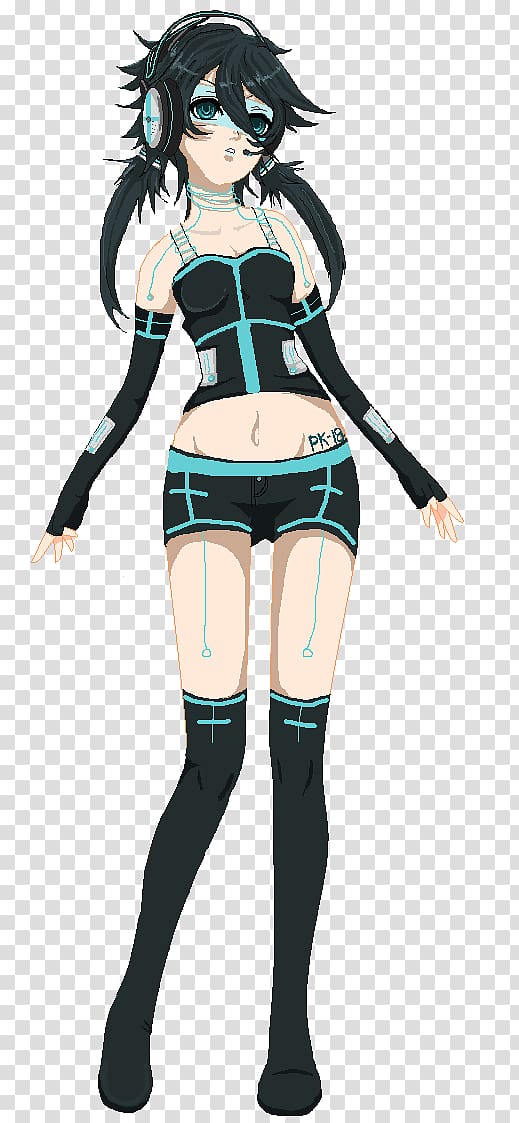 Black hair Costume Latex clothing Mangaka Brown hair, Anime transparent background PNG clipart