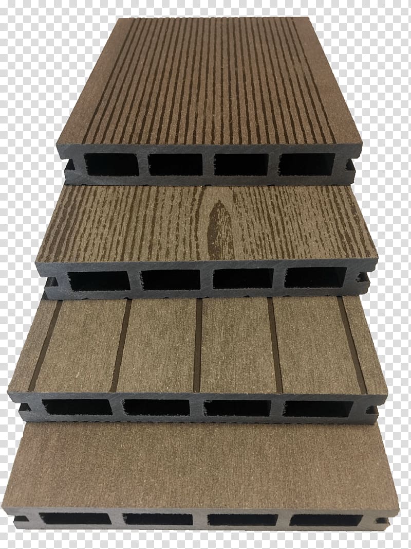 Wood-plastic composite Deck Composite material, Plastic Lumber transparent background PNG clipart