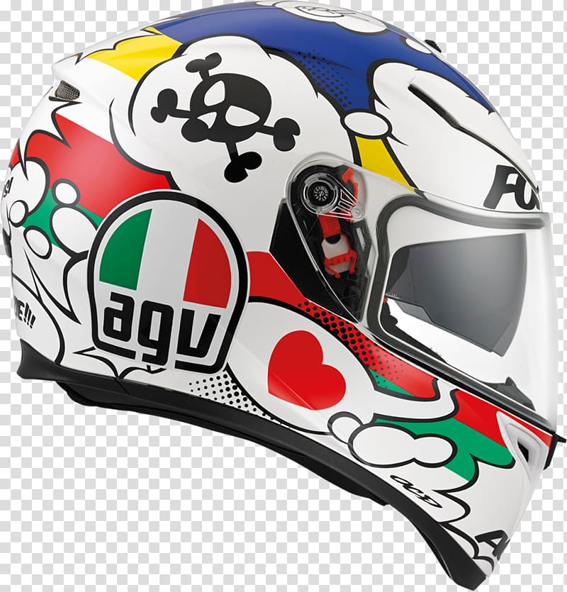 Motorcycle Helmets AGV K3 SV Comic Helmet AGV Sports Group, motorcycle helmets transparent background PNG clipart