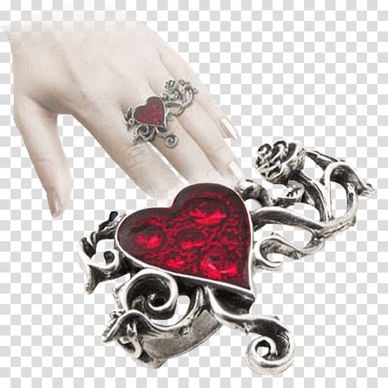 Earring Gothic fashion Jewellery Heart, ring transparent background PNG clipart