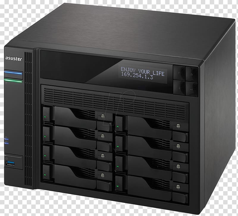 Intel Network Storage Systems ASUSTOR AS-7008T NAS server, SATA 6Gb/s / eSATA ASUSTOR Inc. Hard Drives, intel transparent background PNG clipart