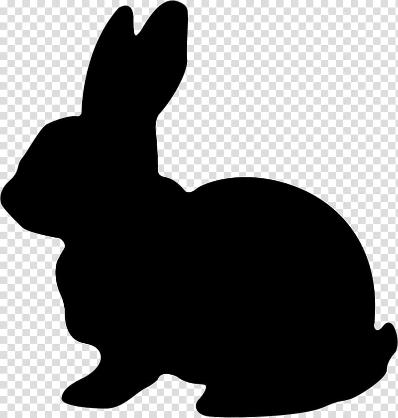 Hare Easter Bunny Rabbit , animal silhouettes transparent background PNG clipart