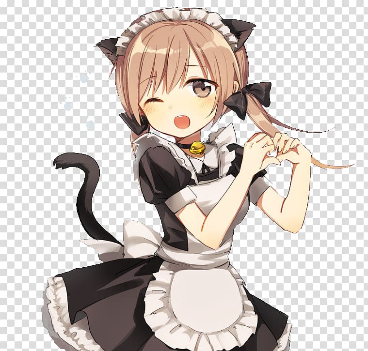 Anime Catgirl Manga Character Chibi, Anime transparent background PNG clipart