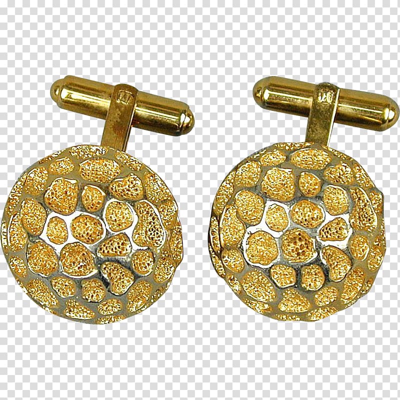 Earring Clothing Accessories Jewellery Cufflink 01504, gold gorgeous patterns transparent background PNG clipart