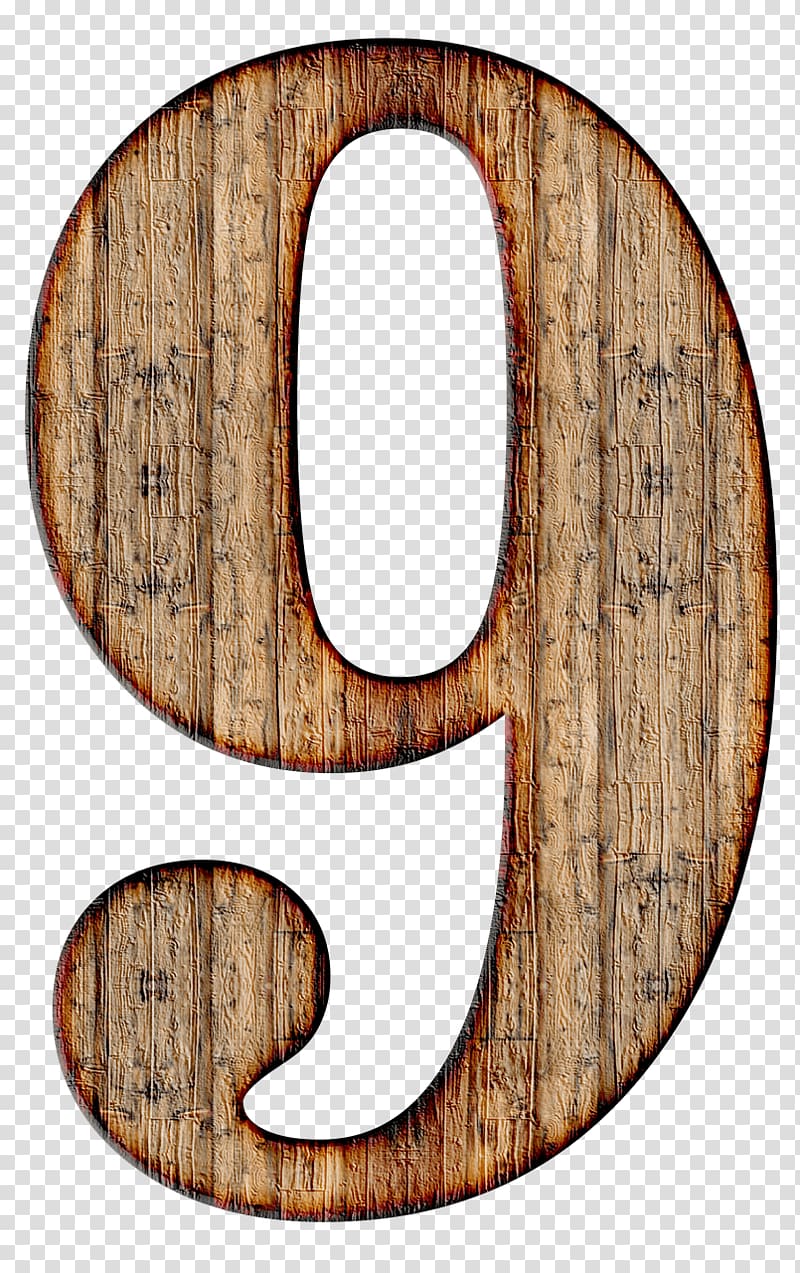 brown number 9 illustration, Wooden Number 9 transparent background PNG clipart