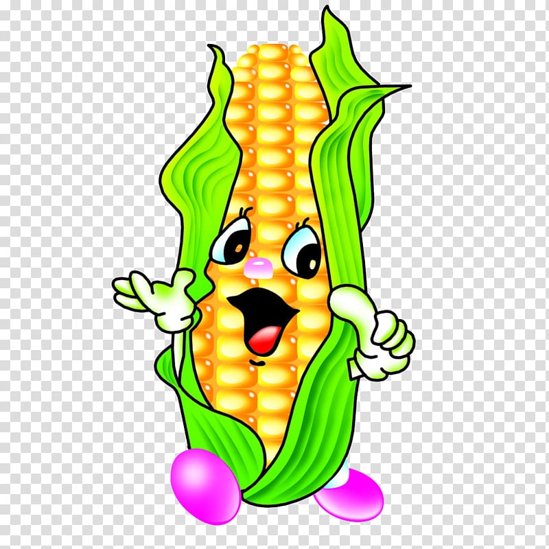 Cartoon Avatar Maize, corn transparent background PNG clipart