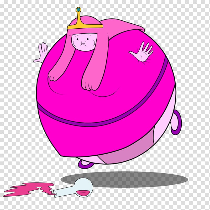 Princess Bubblegum Body inflation Chewing gum, fat princess bubblegum transparent background PNG clipart