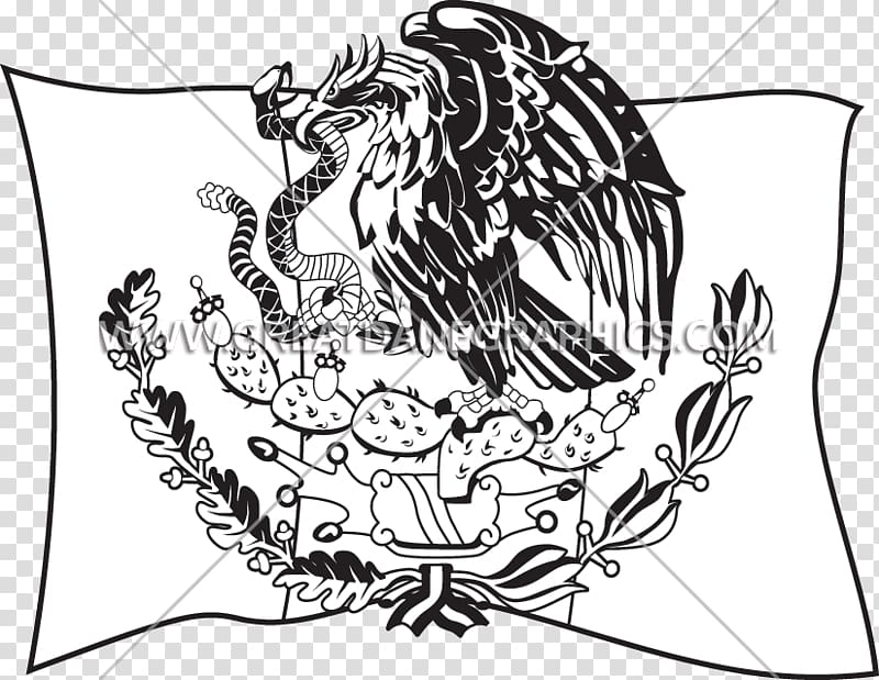 Flag of Mexico Coat of arms of Mexico Black and white, Black and white flag transparent background PNG clipart