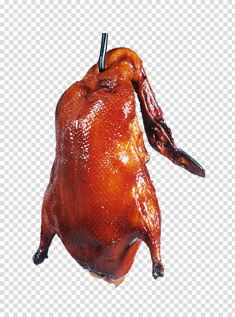 Peking duck Roast chicken Duck meat Barbecue chicken, Hanging Duck transparent background PNG clipart