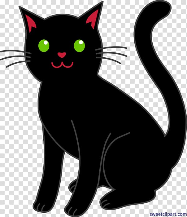 Black cat Kitten , Cat transparent background PNG clipart