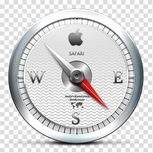 Safari ICO Apple Icon, Silver compass transparent background PNG clipart