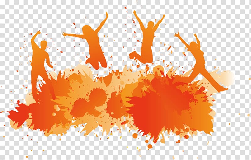 jumping people art, New Year Happiness Wish Gift Friendship, Passion transparent background PNG clipart