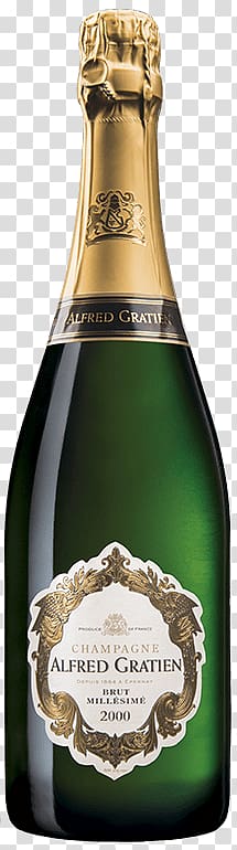 2000 Alfred Gratein bottle, Alfred Gratien Vintage 2000 transparent background PNG clipart