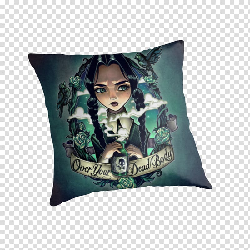 Wednesday Addams Tattoo Pugsley Addams Human body Pillow, pillow transparent background PNG clipart