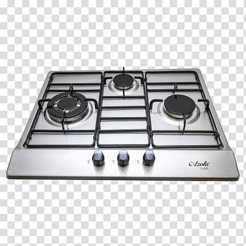 Gas stove Hob Cooking Ranges Table Gas burner, stainless steel transparent background PNG clipart