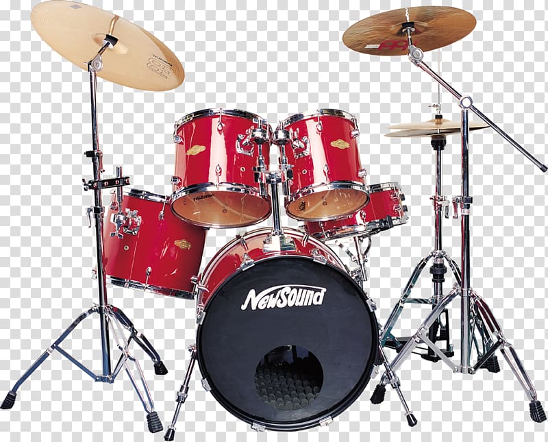 red New Sound drum set, Drums Musical instrument Guitar, Drums transparent background PNG clipart