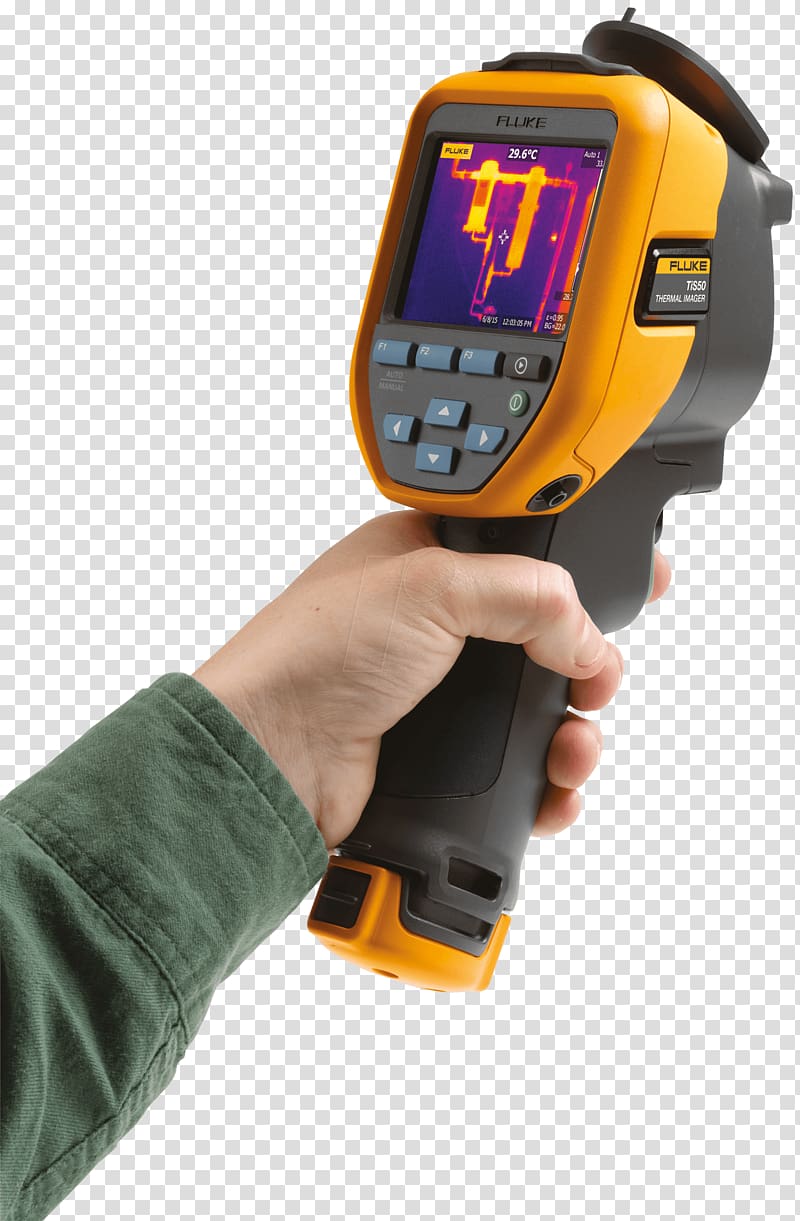 Fluke Corporation Thermographic camera Thermal imaging camera Fixed-focus lens, Camera transparent background PNG clipart