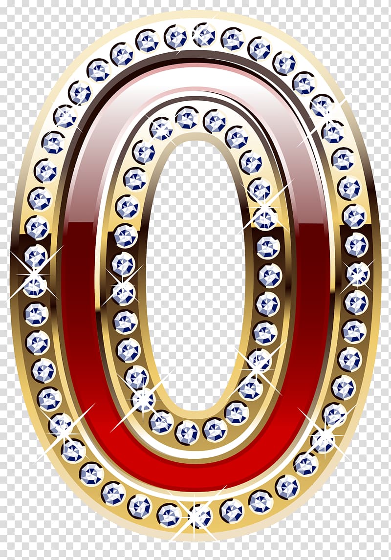 0 Number , Gold Number transparent background PNG clipart