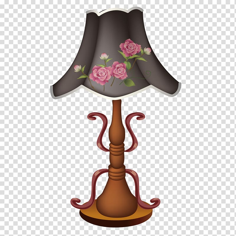 Light Table, Exquisite vintage lamp transparent background PNG clipart