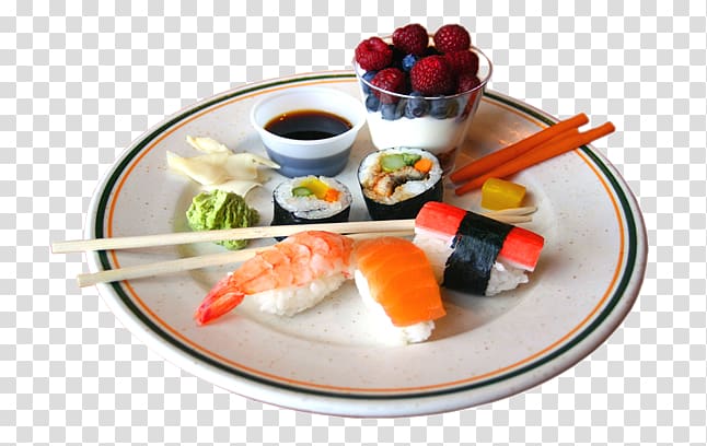 Japanese Cuisine Sushi Tempura Sashimi Higoi, Sushi HD material transparent background PNG clipart
