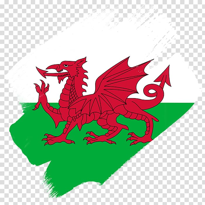 Flag of Wales Welsh Dragon Welsh language Welsh people, flag transparent background PNG clipart