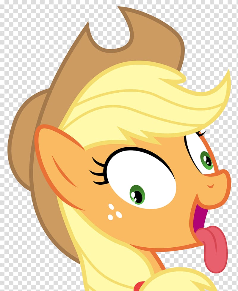 Applejack Rarity Nose, silly transparent background PNG clipart