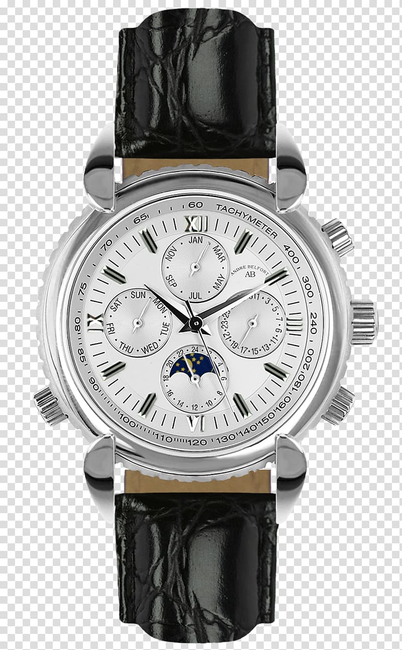 Alpina Watches Automatic watch Chronograph Movement, ANDRÉS INIESTA transparent background PNG clipart