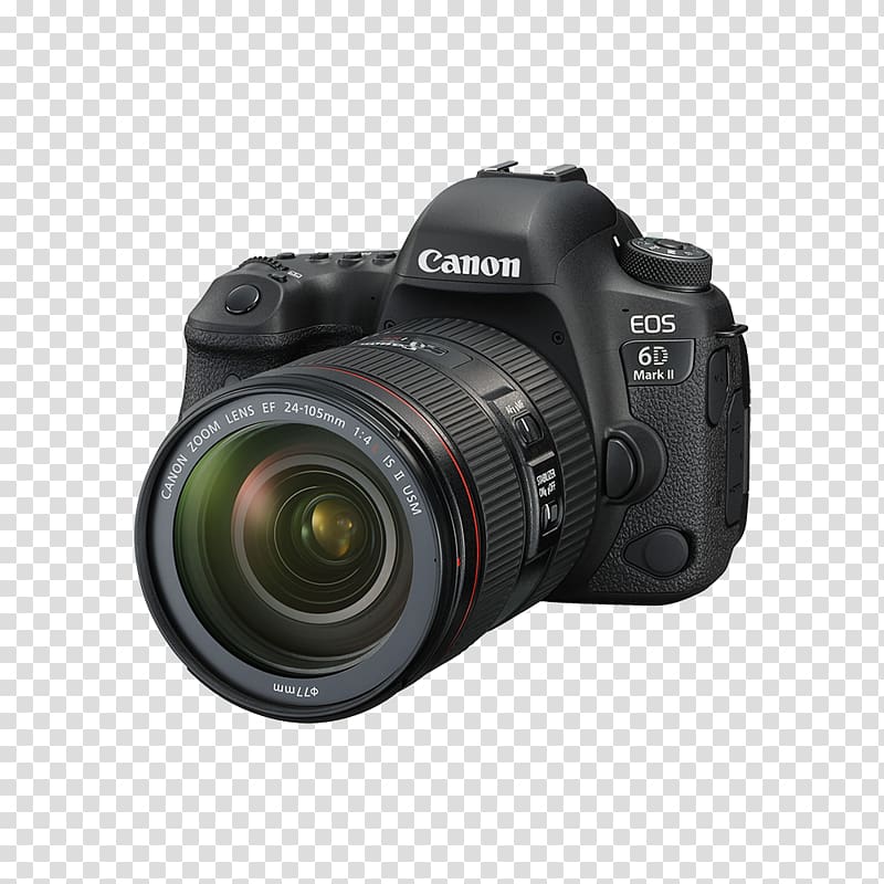 Canon EOS 6D Mark II Canon EOS 5D Mark IV Canon EF lens mount Canon EF 24–105mm lens, canon 6d transparent background PNG clipart
